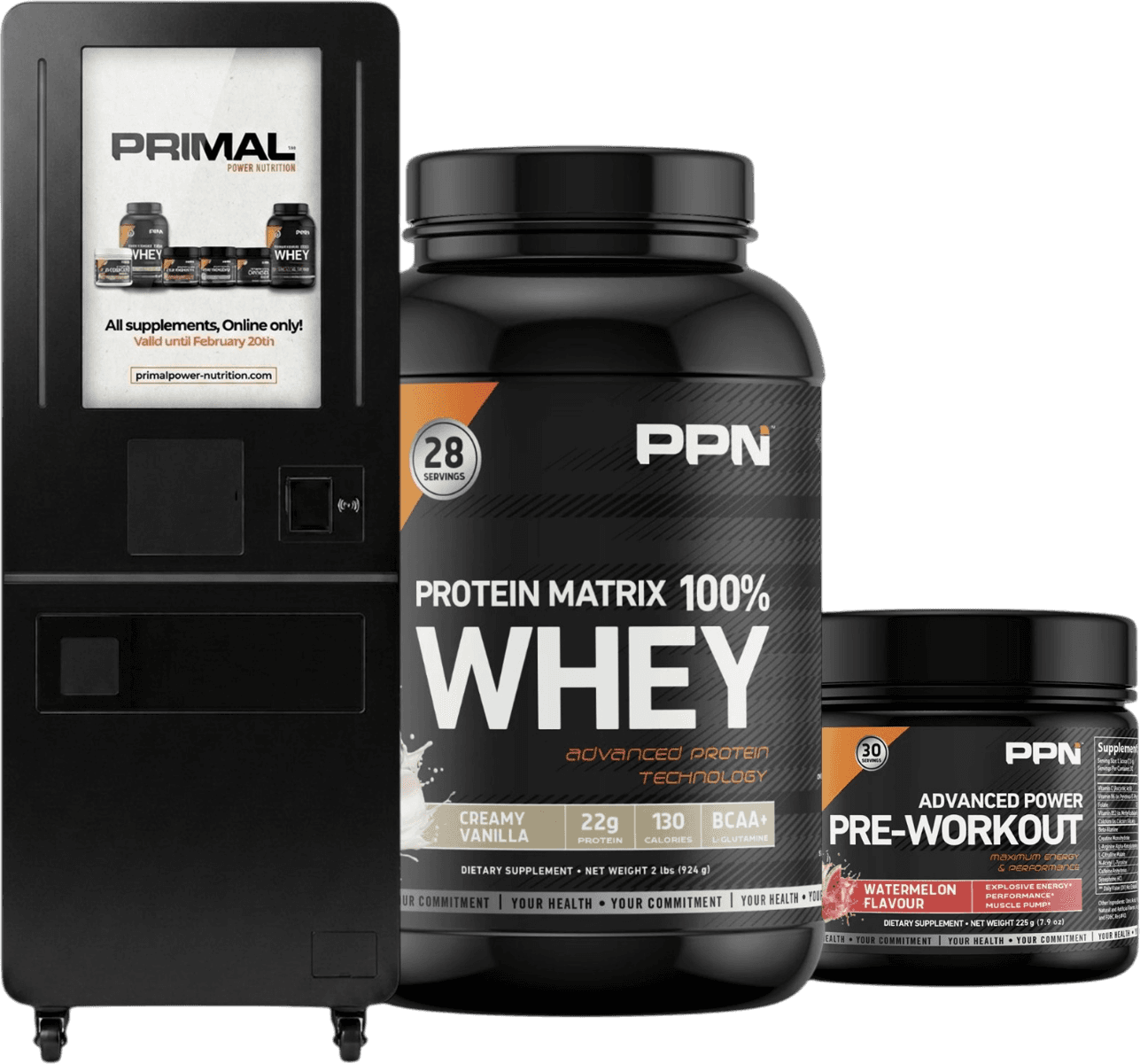 Protein King machine with PPN protein products